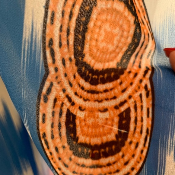 NWT crystal-embellished sheer tunic, wrap or swim coverup one size - Picture 8 of 9